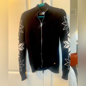 Spyder Full Zip Black Sweater size Medium